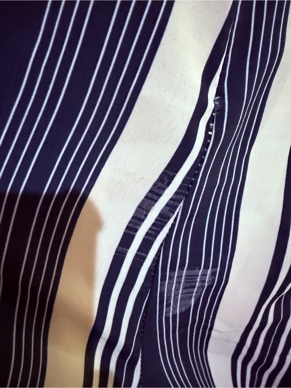 Guess Navy and White Striped Jumpsuit - Picture 2 of 2